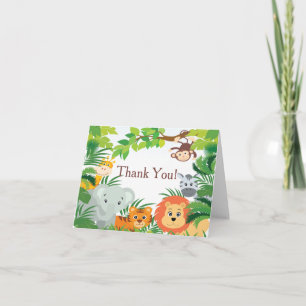 Merci moderne de baby shower de safari de jungle