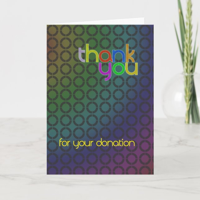 Merci moderne pour carte de don (Devant)