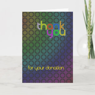 Merci moderne pour carte de don