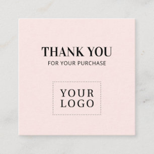 Merci moderne rose simple Cartes de visite