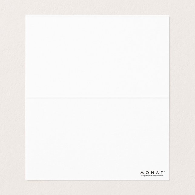 Merci Monat Carte de visite (Intérieur déplié)