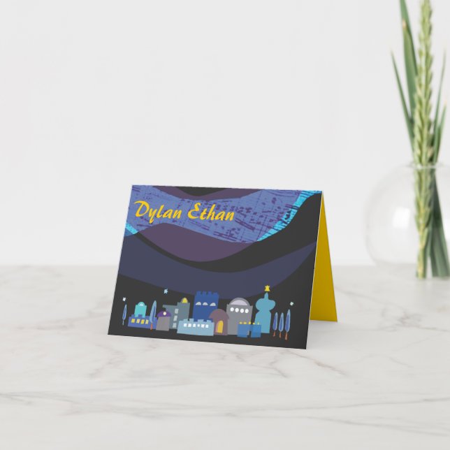 Merci musical de bat mitzvah de barre de ciel de (Devant)