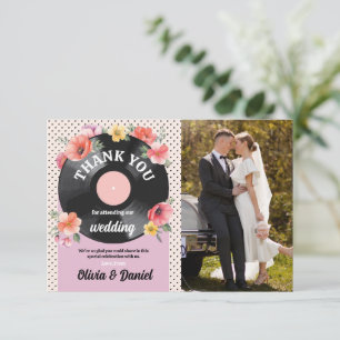 Merci Musique Mariage Floral 1950s Image