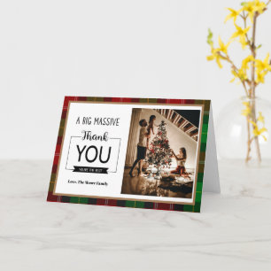 Merci Noël Carte photo