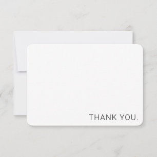 Merci noir et blanc minimaliste moderne