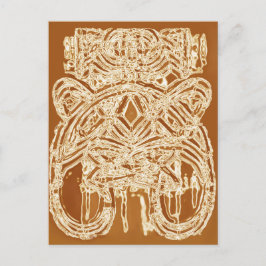 Merci Note Cartes postales Ethniques Abstraites