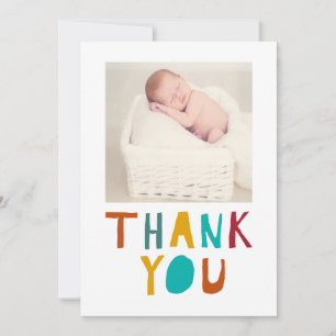 Merci Nouveau-né Baby shower Cute Typographie