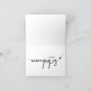 Merci officiel mariage pour nous apprendre la cart