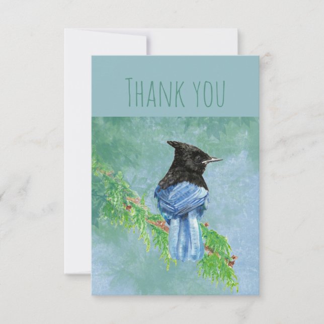 Merci Oiseau de la Terre Art à l'aquarelle Stellai (Devant)