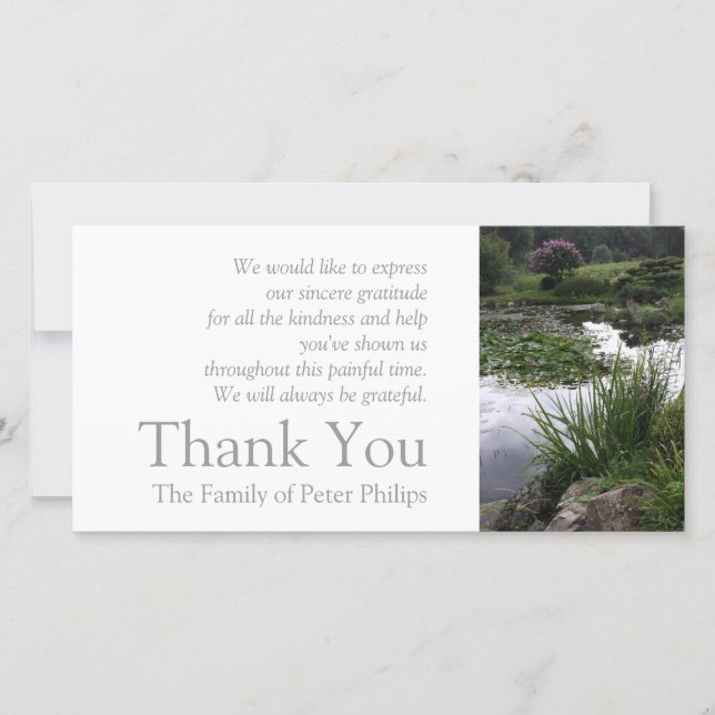 Merci paisible 2 de sympathie d'étang du jardin 2 (Devant)