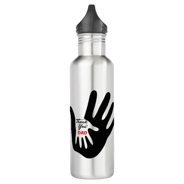 Merci Papa - Amour Bouteille d'eau (Gauche)