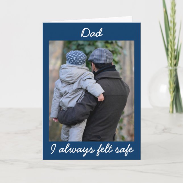 "Merci papa" Bonne carte de Fête des pères (Devant)