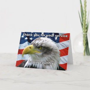 Merci patriotique pour votre carte service