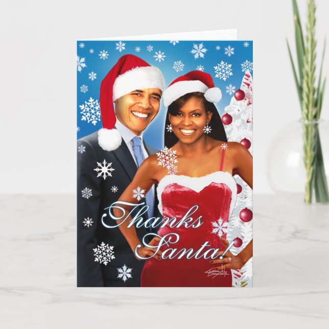 Merci, Père Noël ! Carte de vœux (Devant)