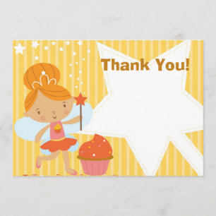 Merci personnalisable - princesse féerique Cupcake