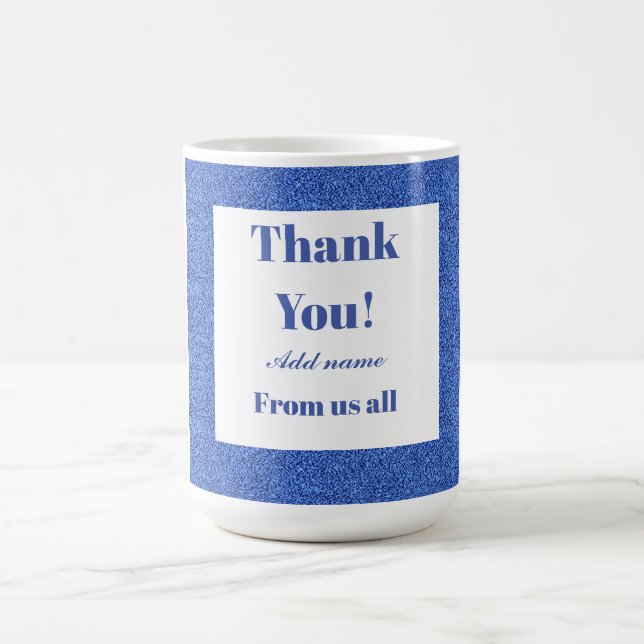 Merci personnalisé de nous tous mug (Centre)