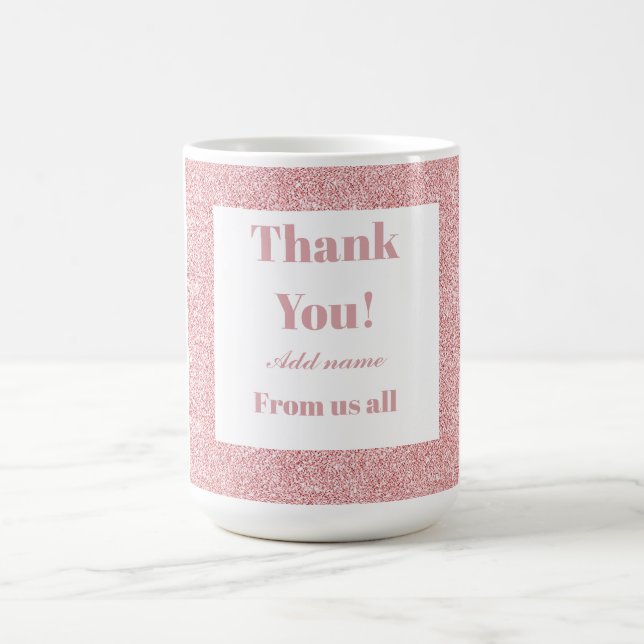 Merci personnalisé de nous tous mug (Centre)
