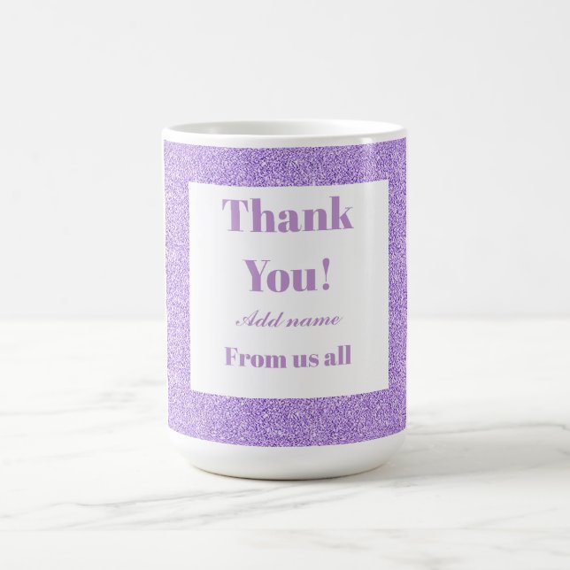 Merci personnalisé de nous tous mug (Centre)