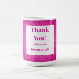 Merci personnalisé de nous tous mug