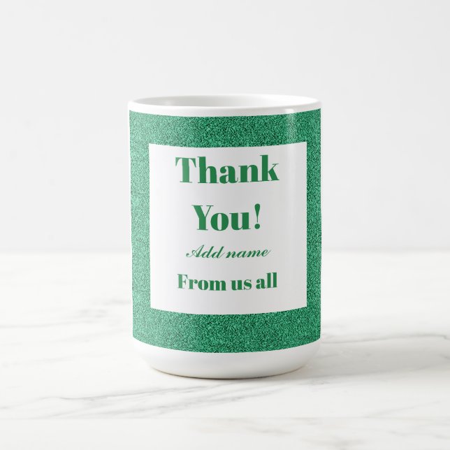 Merci personnalisé de nous tous mug (Centre)