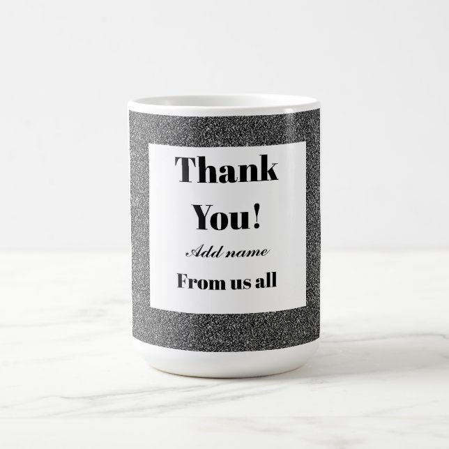 Merci personnalisé de nous tous mug (Centre)