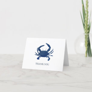 Merci personnalisé de peinture de crabe bleu