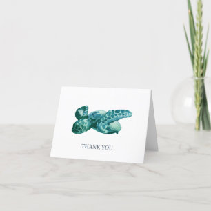 Merci personnalisé de peinture de tortue de mer