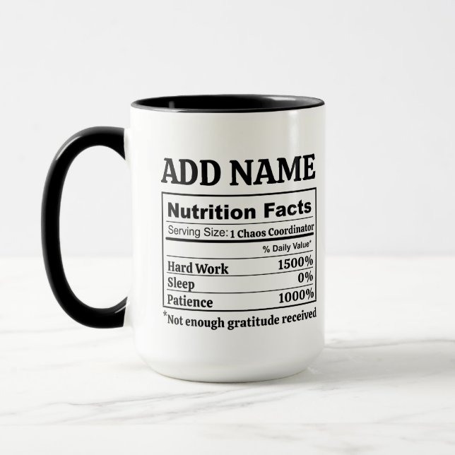Merci personnalisé Mug Coworker Boss Anniversaire  (Gauche)