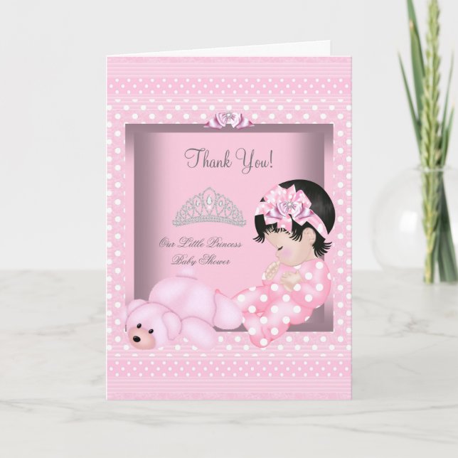 Merci Petite princesse Baby shower fille rose (Devant)