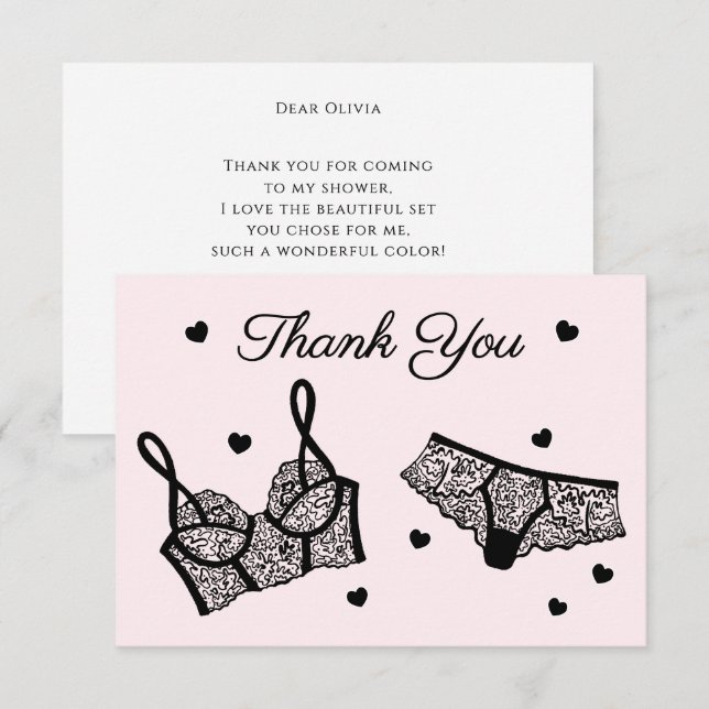 Merci photo de la Fête des mariées de la Lingerie (Devant / Derrière)