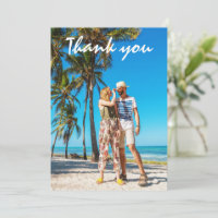 Merci photo de lune de miel mariage