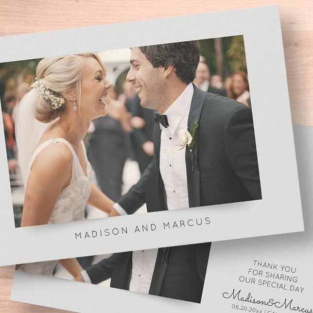 Merci photo de mariage moderne et élégant (Créateur téléchargé)