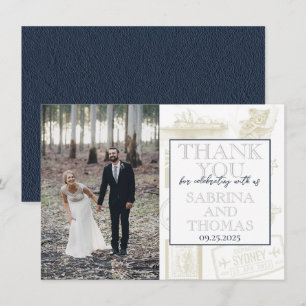 Merci photo du Mariage de la Marine Blue Australie