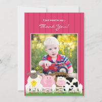 Merci Photo Farm Flat Invitation