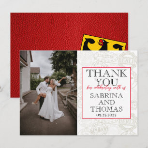 Merci photo Mariage de l'Allemagne rouge