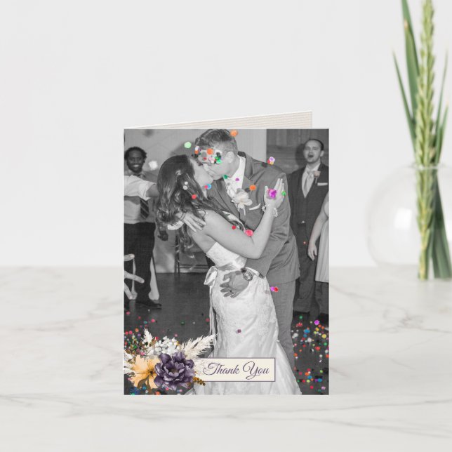 Merci photo Mariage des fleurs d'automne (Devant)