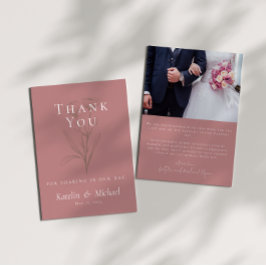 Merci photo Mariage Mauve