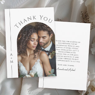 Merci photo Mariage simple et élégant