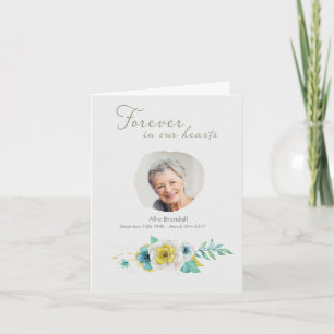 Merci photo Sympathy Watercolor Flower