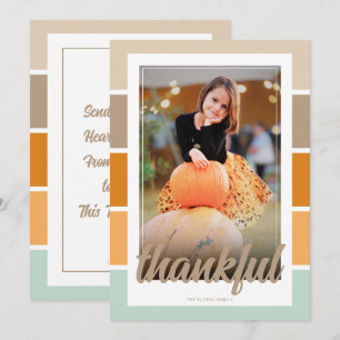 Merci Photo Thanksgiving Salutation Invitation