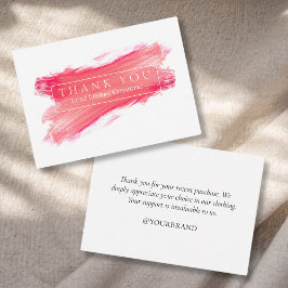 Merci Pinceau rose pour acheter Carte d'insertion