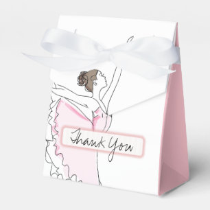 Merci Pink Ballerina Anniversaire Bébé Ballotins