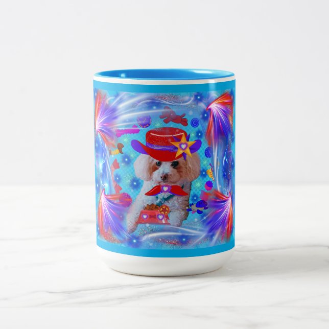 Merci Poodé café Mug (Centre)