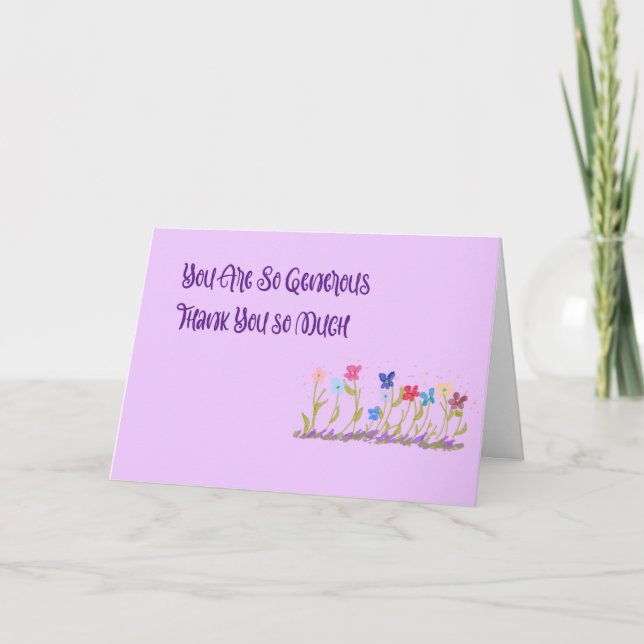 Merci pour cadeau d'argent (Devant)