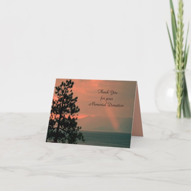 Merci Pour Carte De Billet De Don, Faisceau Léger (Devant)