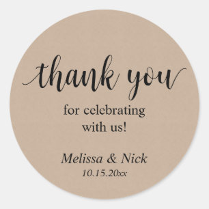 Merci pour célébrer avec nous Sticker Mariage