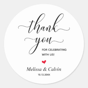 Merci pour célébrer avec nous Sticker Mariage