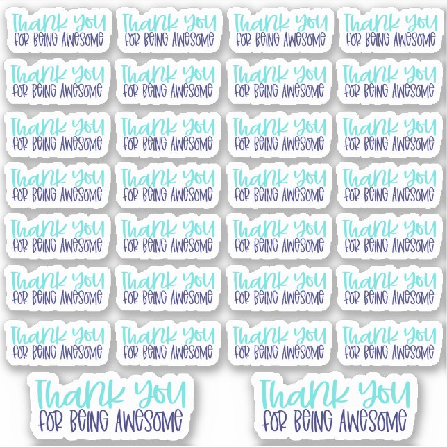 Merci pour être génial - Sticker Vinyl (Devant)