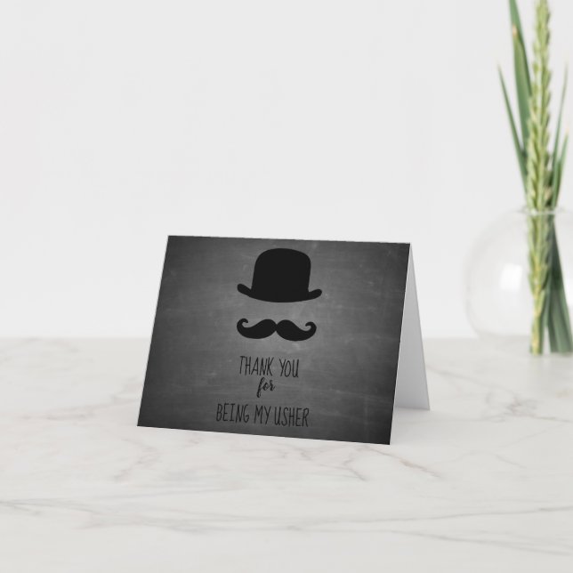 Merci pour être ma carte d'Usher (Devant)