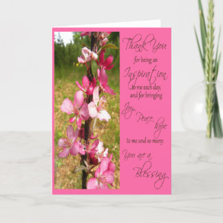 Merci pour être une inspiration - carte